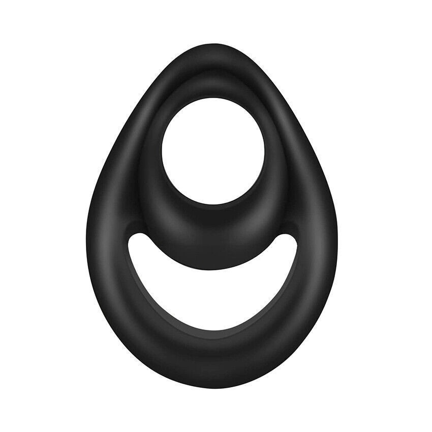 Double Cock Ring for Men – Stretchy Silicone Erection Enhancer & Delay Ejaculation Support-WeLovePlugs