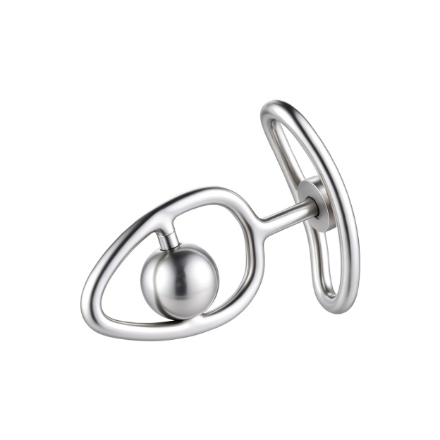 Hollow Metal Butt Plug with Intimate Center Bead - image 2