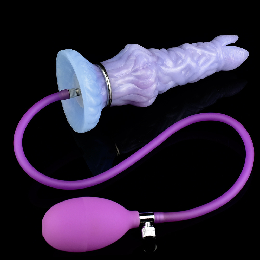 8 Inch Ejaculating Alien Egg-Laying Dildo Silicone Ovipositor Sex Toy