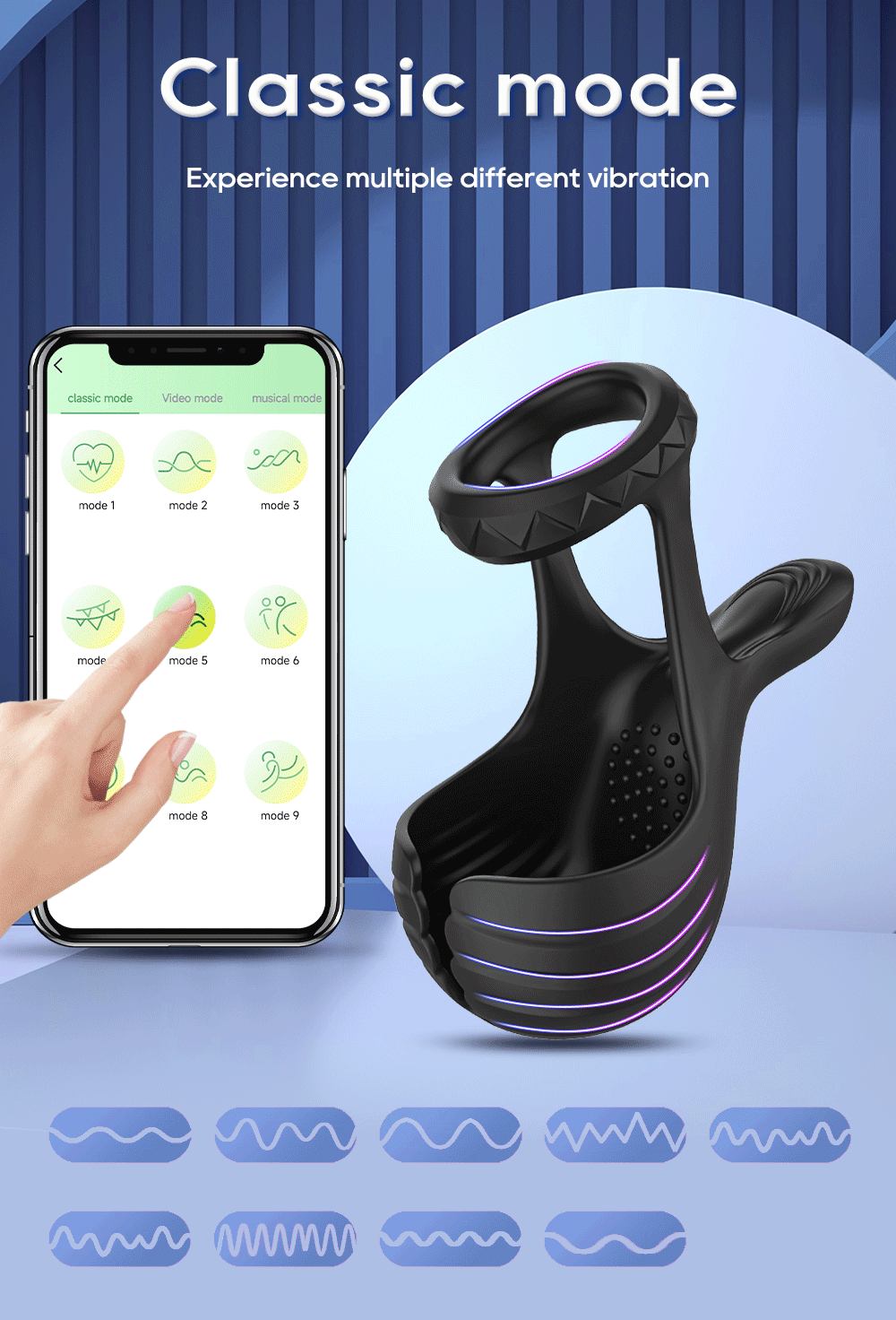 Vibrating Cock Ring - APP Control -WeLovePlugs