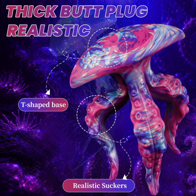 Oceanic Jellyfish Tentacle Fantasy Dildo - image 11