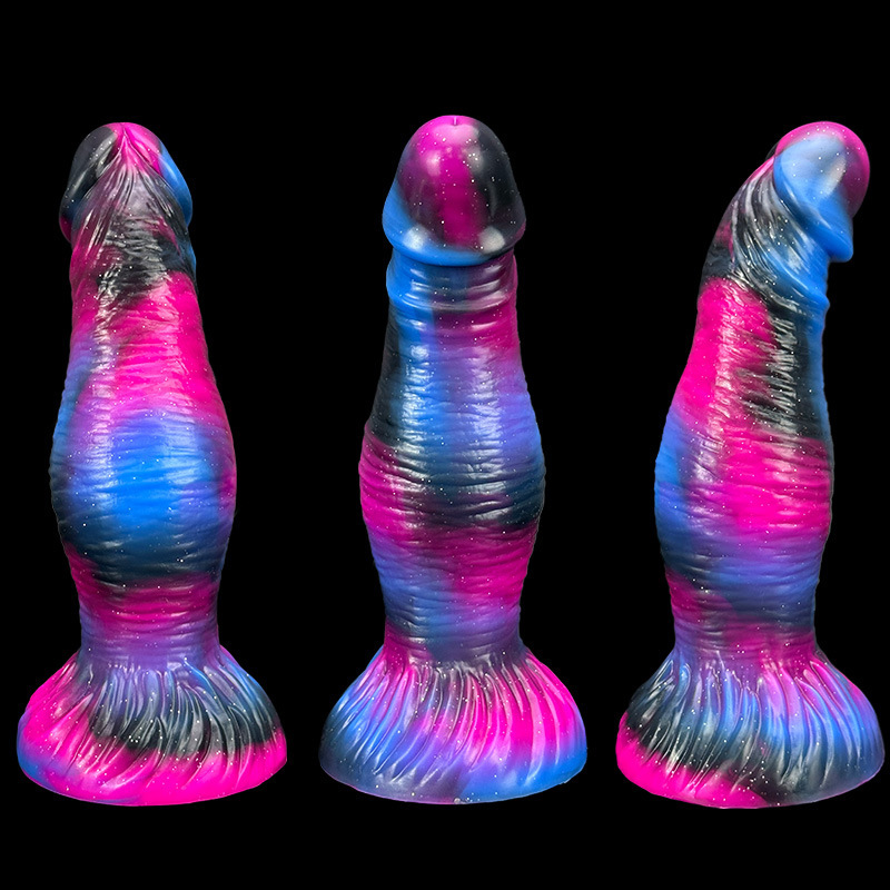 8.07" Ultra-Soft Monster Silicone Knot Dildo with Suction Cup Base