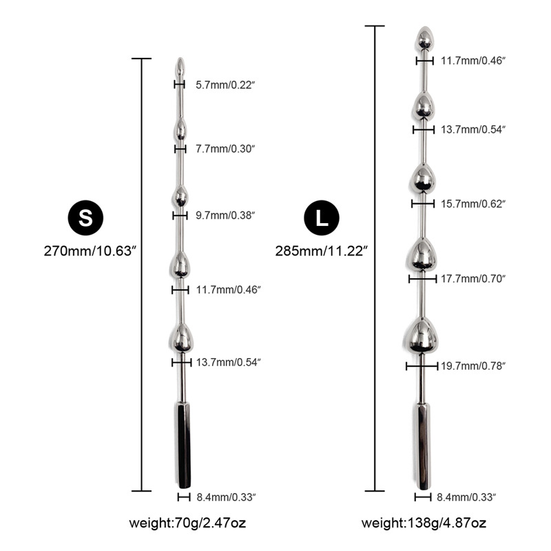 Smooth Beads Urethral Sounding Dilator-WeLovePlugs