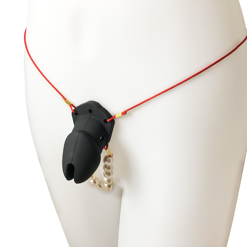 Chastity Cage with String Belt -WeLovePlugs