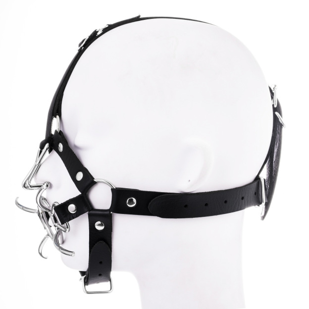 BDSM Spider Ring Gag With Head Slave Harness Nose Hook Flirting Mouth Gags-WeLovePlugs