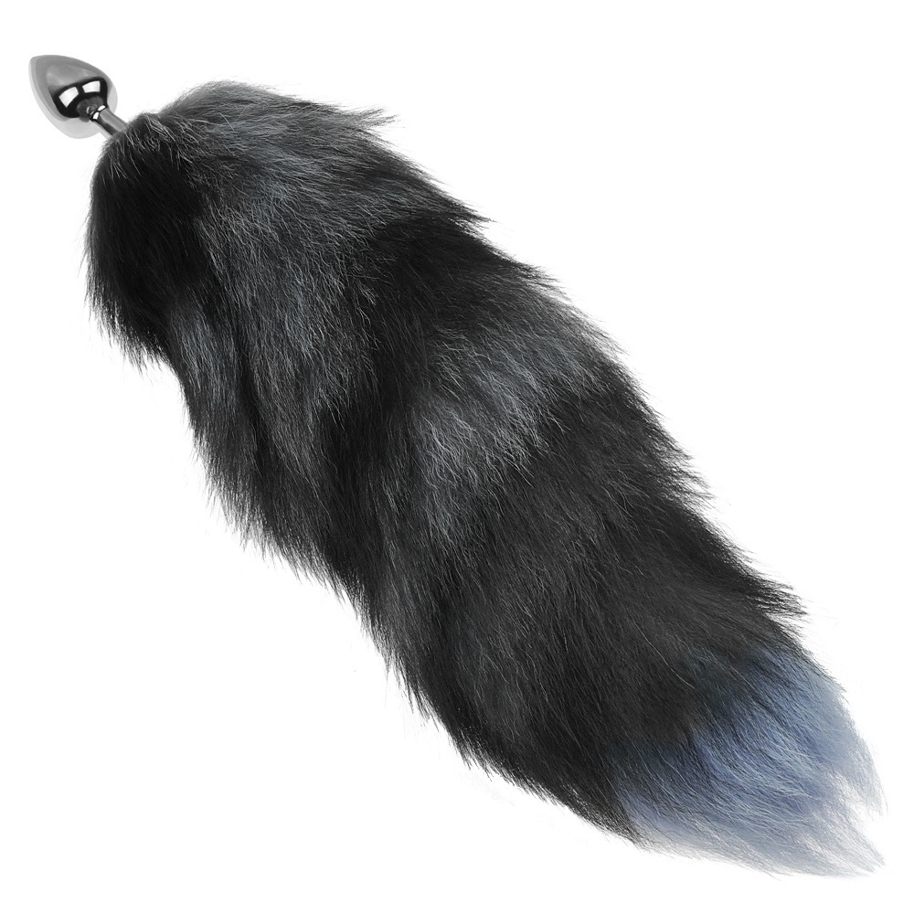 15.7'' Oversized Plush Fox Tail Butt Plug – Extra-Wide 3.94'' - image 3