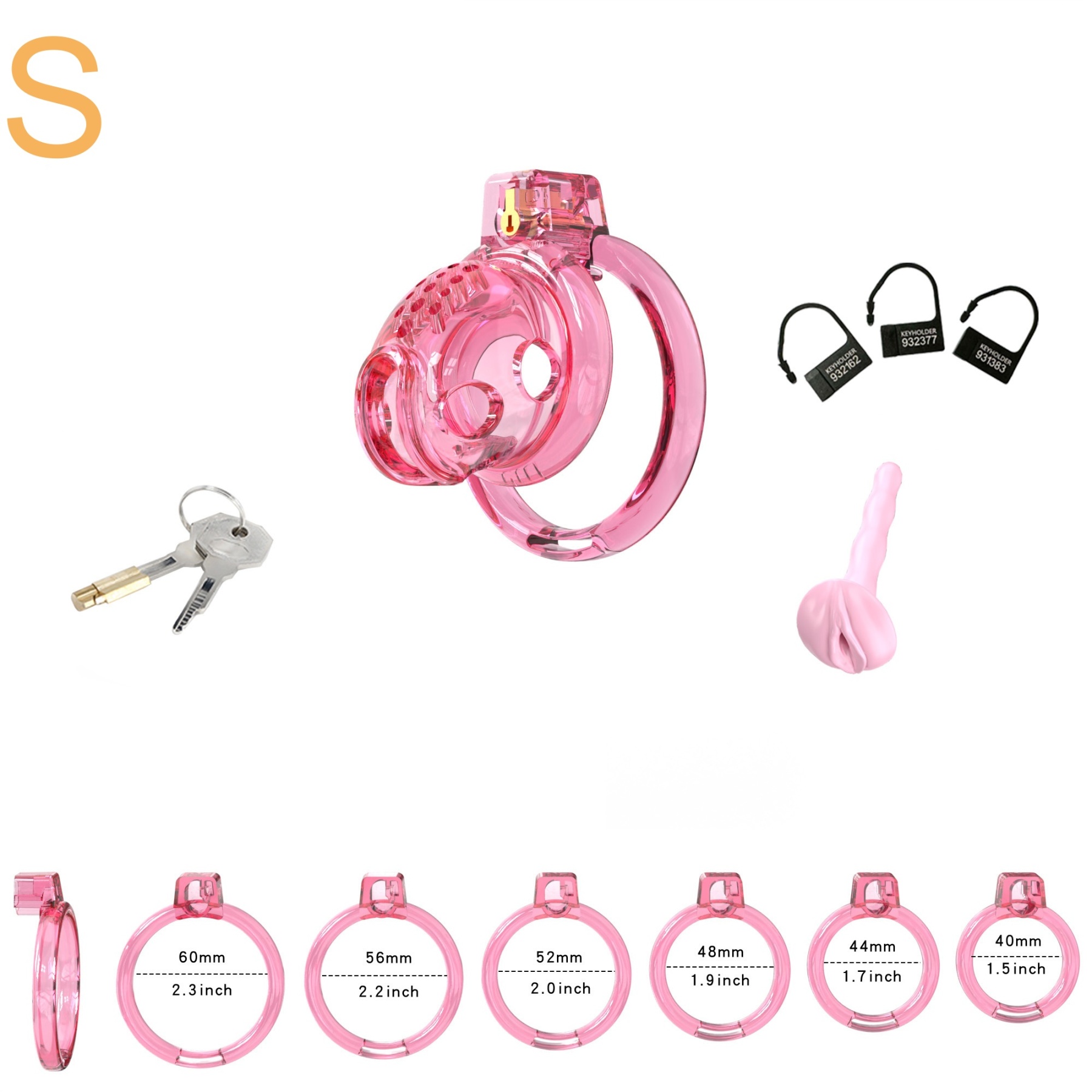 Elastic Male Chastity Cage-WeLovePlugs