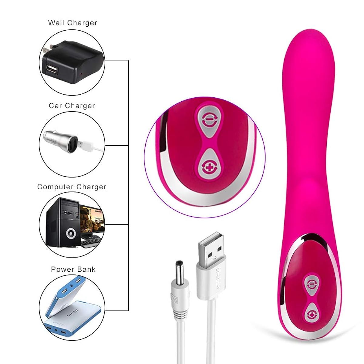 Vibrator-G-Spot-Dildo Clit-Massager-Female-Sex-Toys-Multispeed
