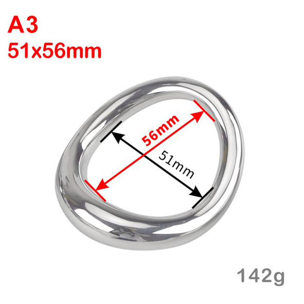 Ergonomic Steel Cock Ring -WeLovePlugs