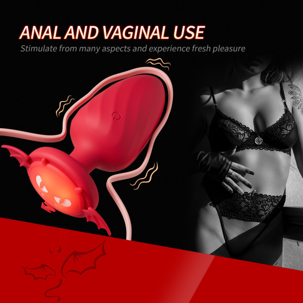 Nebula Remote Control Light Up Anal Butt Plug-WeLovePlugs