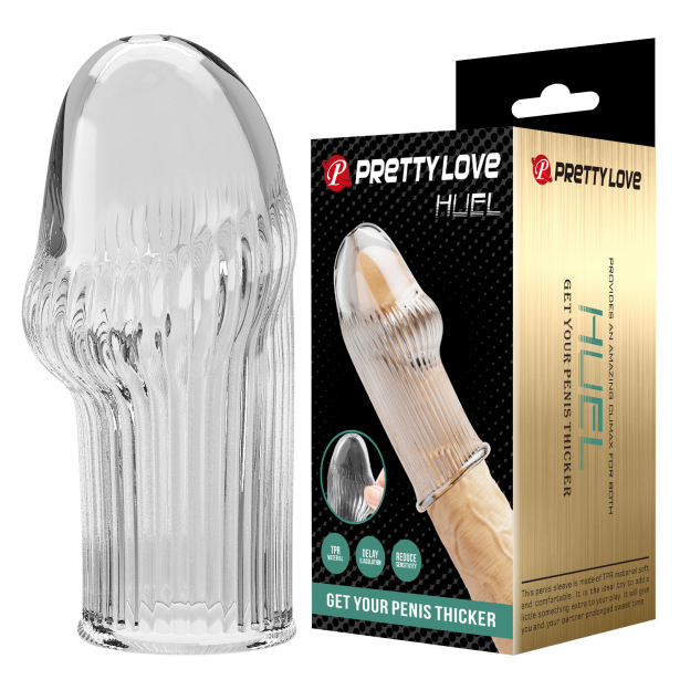 Pretty Love Huel Penis Sleeve - Clear - image 5