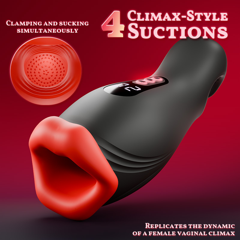 Enchantment 4 Clamping & Suction + 9 Vibration Male Masturbator - image 1