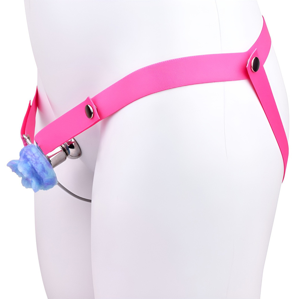 Sissy Blossom Bondage Chastity Cage with Belt-WeLovePlugs