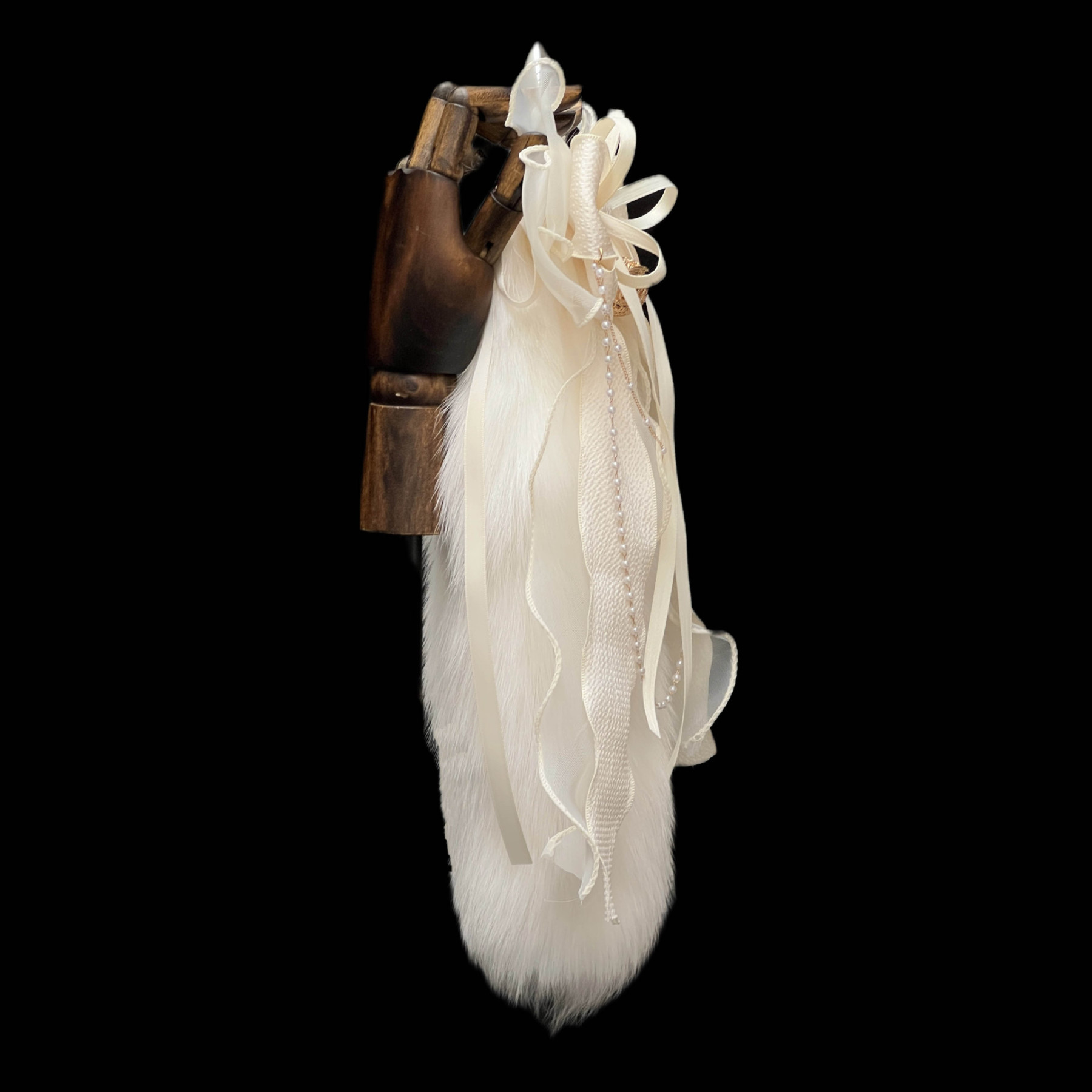 Luxury Fox Tail Plug Set – 15.7" Plush Tail With Pearl Chain & Interchangeable Plug Heads - image 12