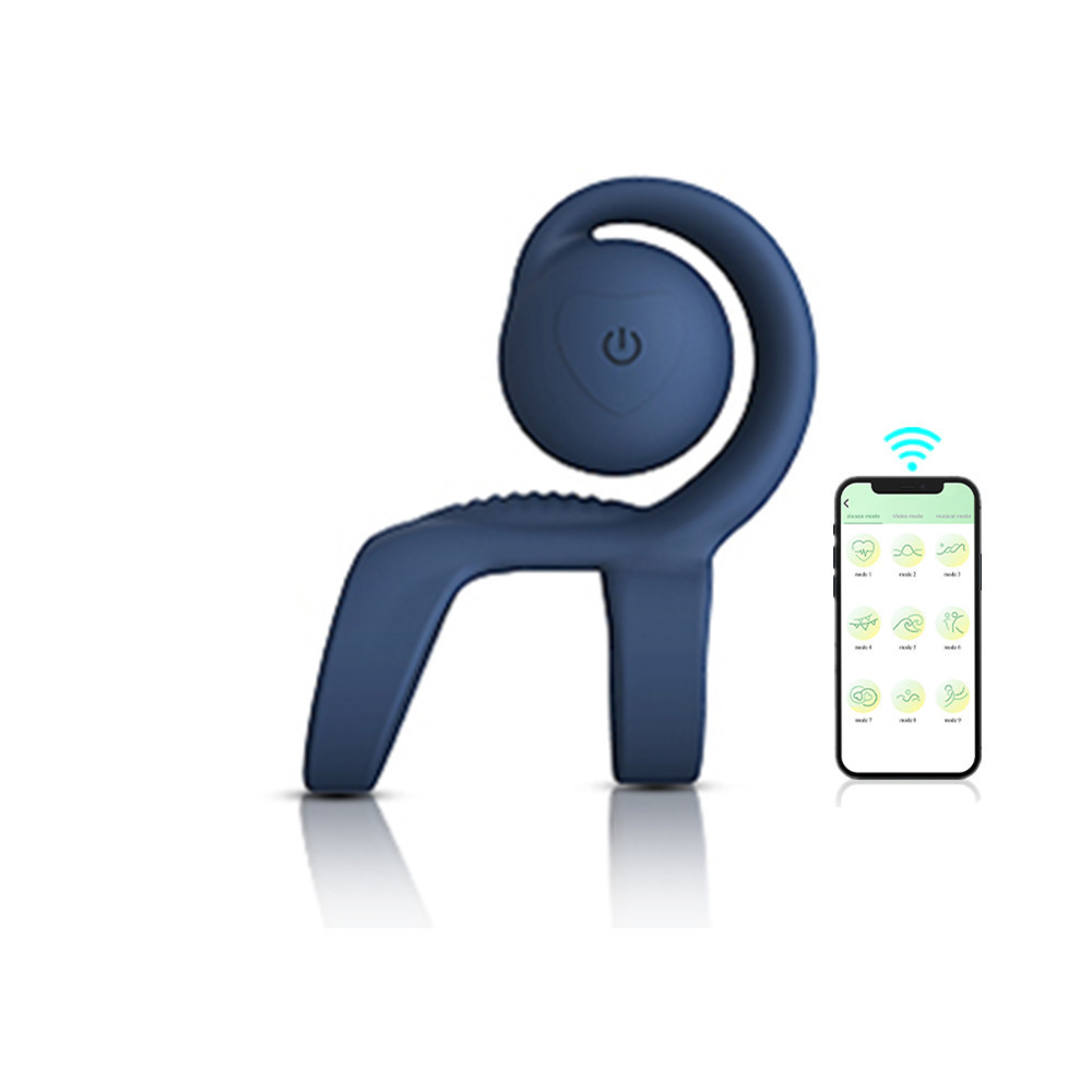 App Control Cock Ring With Snail Clit Stimulator-WeLovePlugs