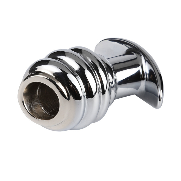 Hollow Ribbed Anal Plug -WeLovePlugs