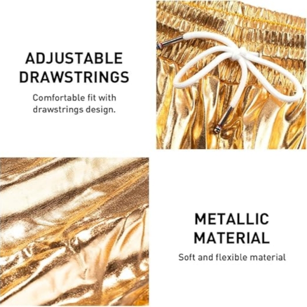 Mens Sexy Shorts Metallic Shiny Short Pants - image 1