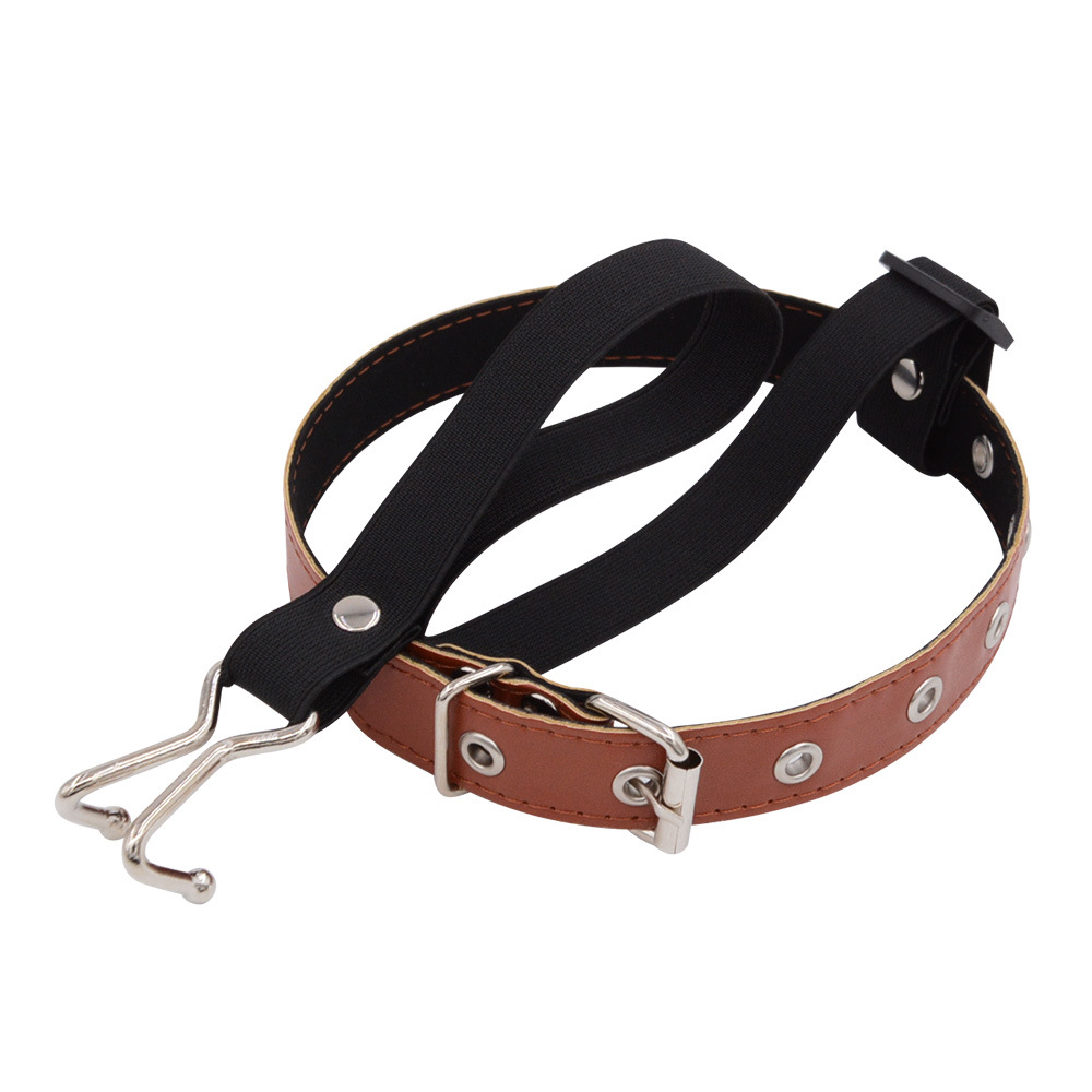 Neck Collar Necklace with Metal Nose Hook Buckle Halloween Choker-WeLovePlugs