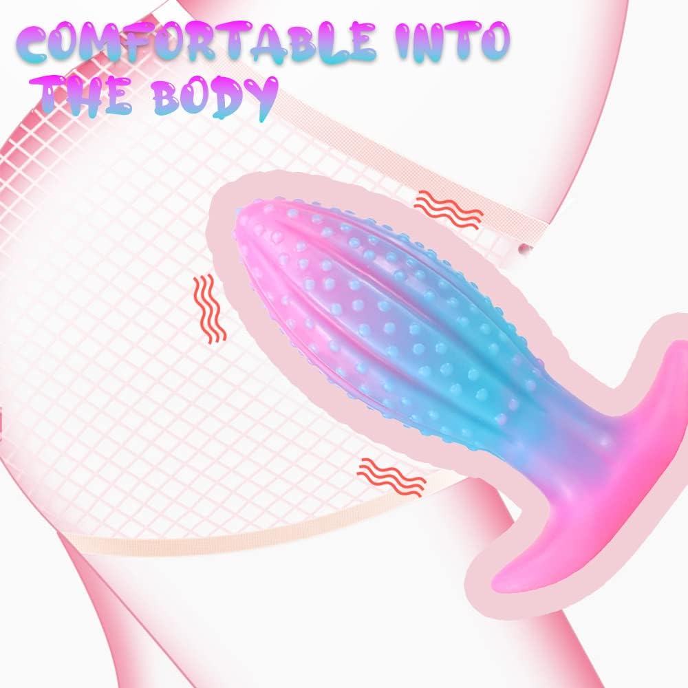 Glowing Oval Beads Anal Plug