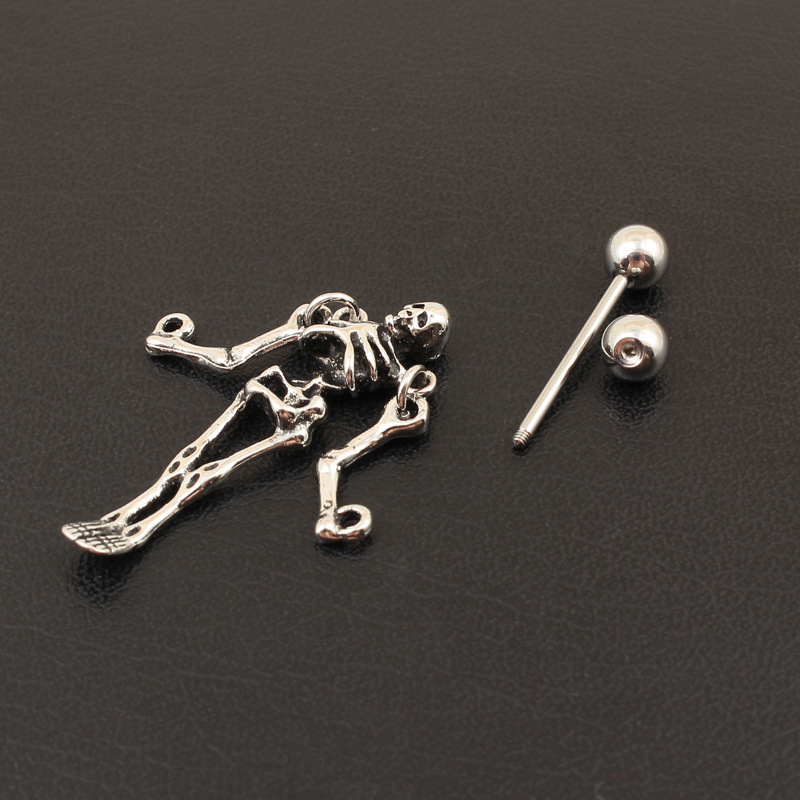 Skeleton Nipple Ring -WeLovePlugs