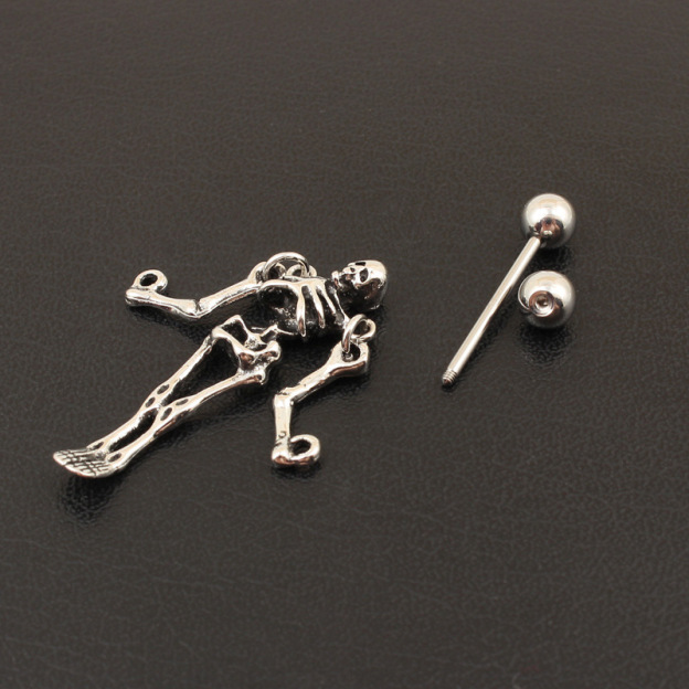 Skeleton Nipple Ring -WeLovePlugs