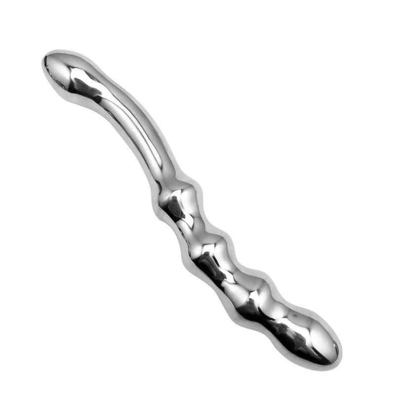 Stainless Steel Double-Ended Dildo – Unisex Anal Plug & Vaginal Pleasure Wand