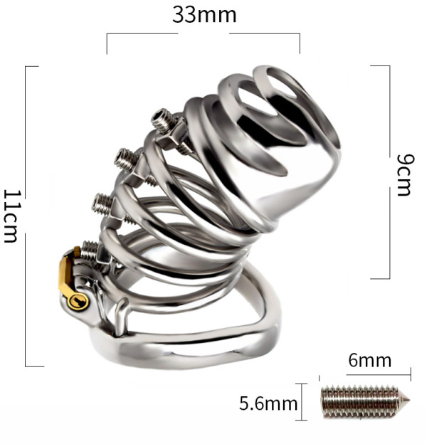 Metal Slave SM Sparse Chastity Cage -WeLovePlugs