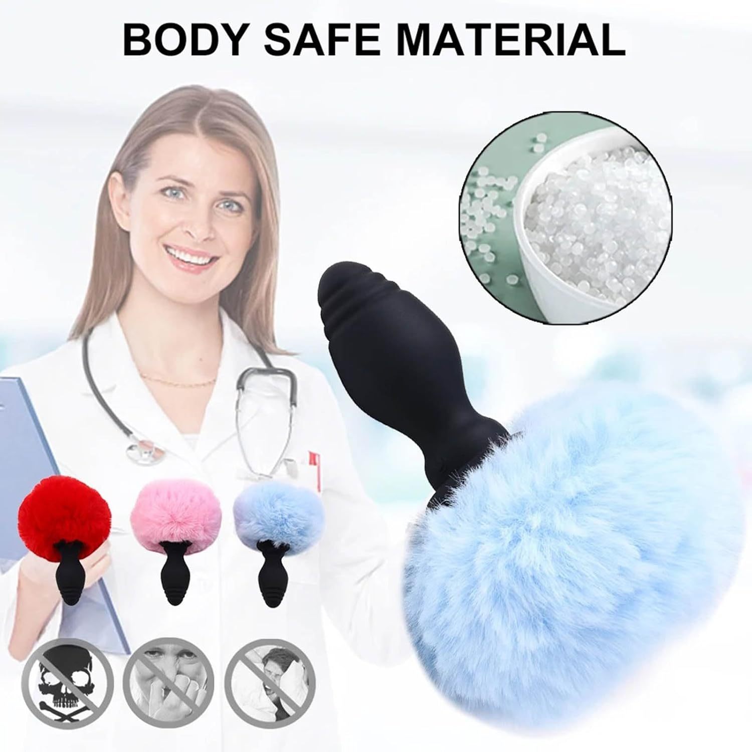 Rabbit Tail Butt Plug Remote Control -WeLovePlugs