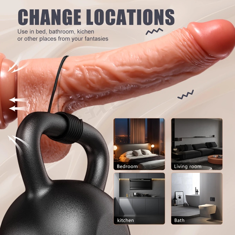 Premium Automatic Thrusting Realistic Dildo with Remote-WeLovePlugs