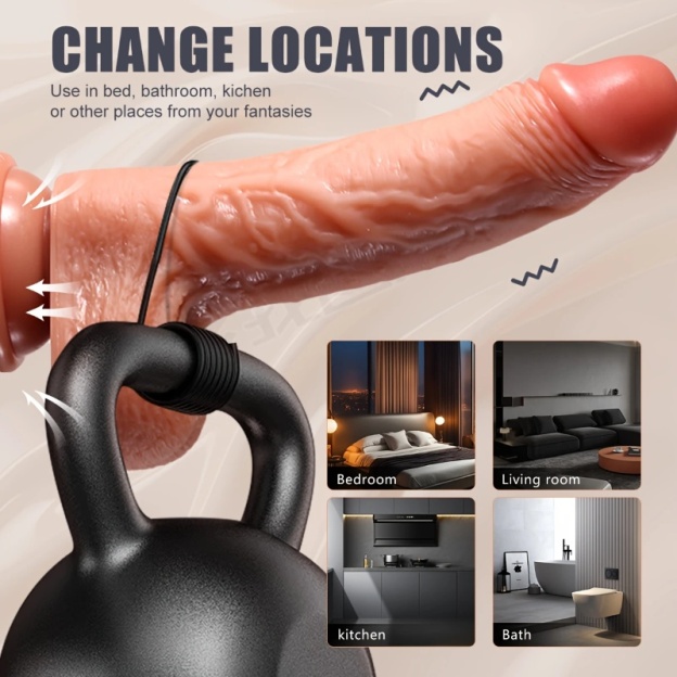 Premium Automatic Thrusting Realistic Dildo with Remote-WeLovePlugs