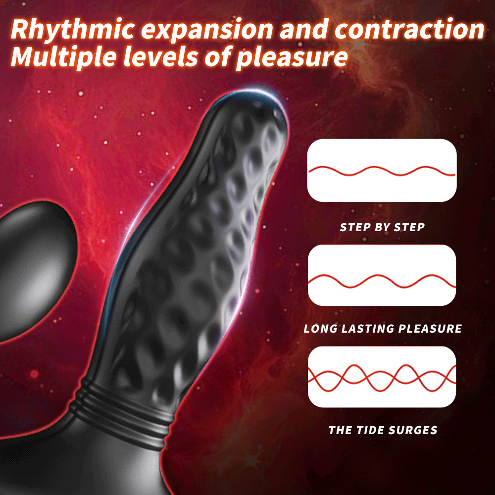 OrgasmoWave - Remote Control 3-in-1 Butt Plug Prostate Massager