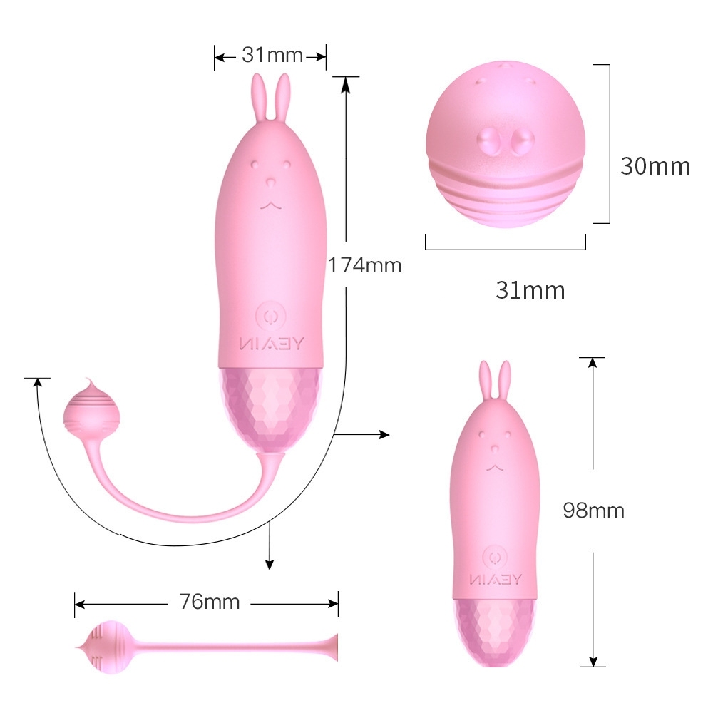 Heartbeat Bliss - 10X Vibrating Egg Rabbit Vibrator