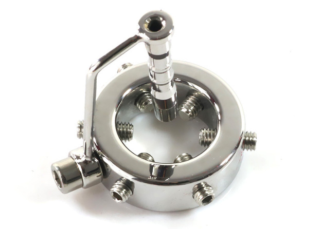 Kali's Teeth Spike Glans Penis Ring Dialator with Urethral Penis Plug  -WeLovePlugs