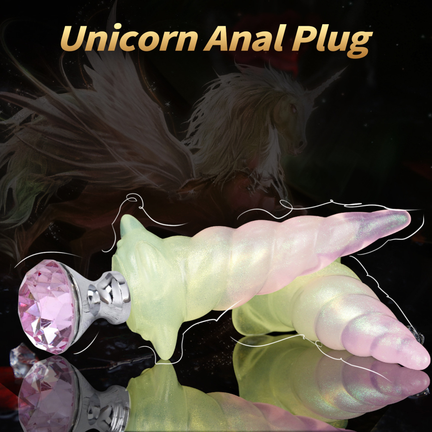 5.19'' Candy Glow Unicorn Plug - image 6