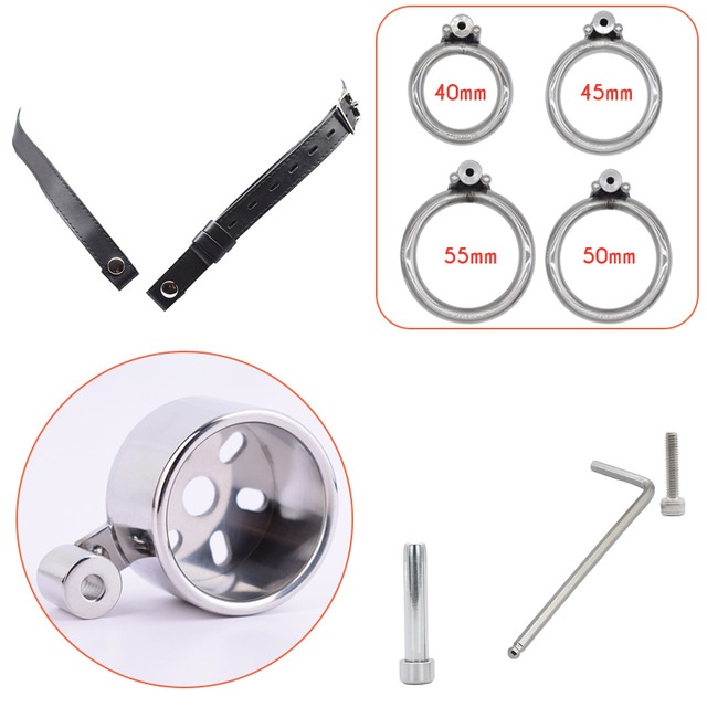 Chastity Cage with Leather Belt -WeLovePlugs