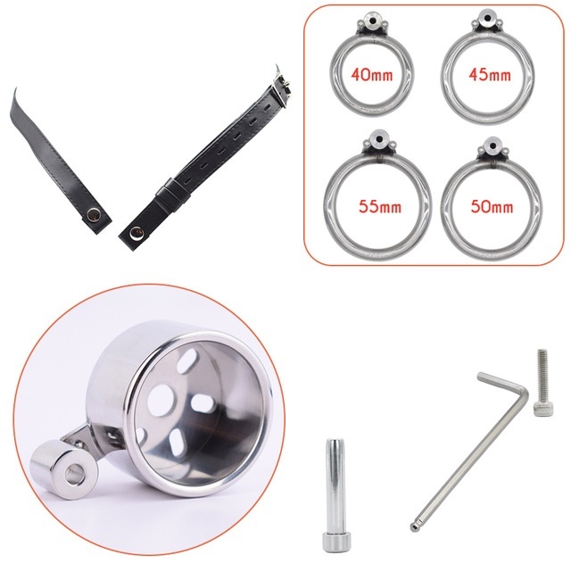 Chastity Cage with Leather Belt -WeLovePlugs