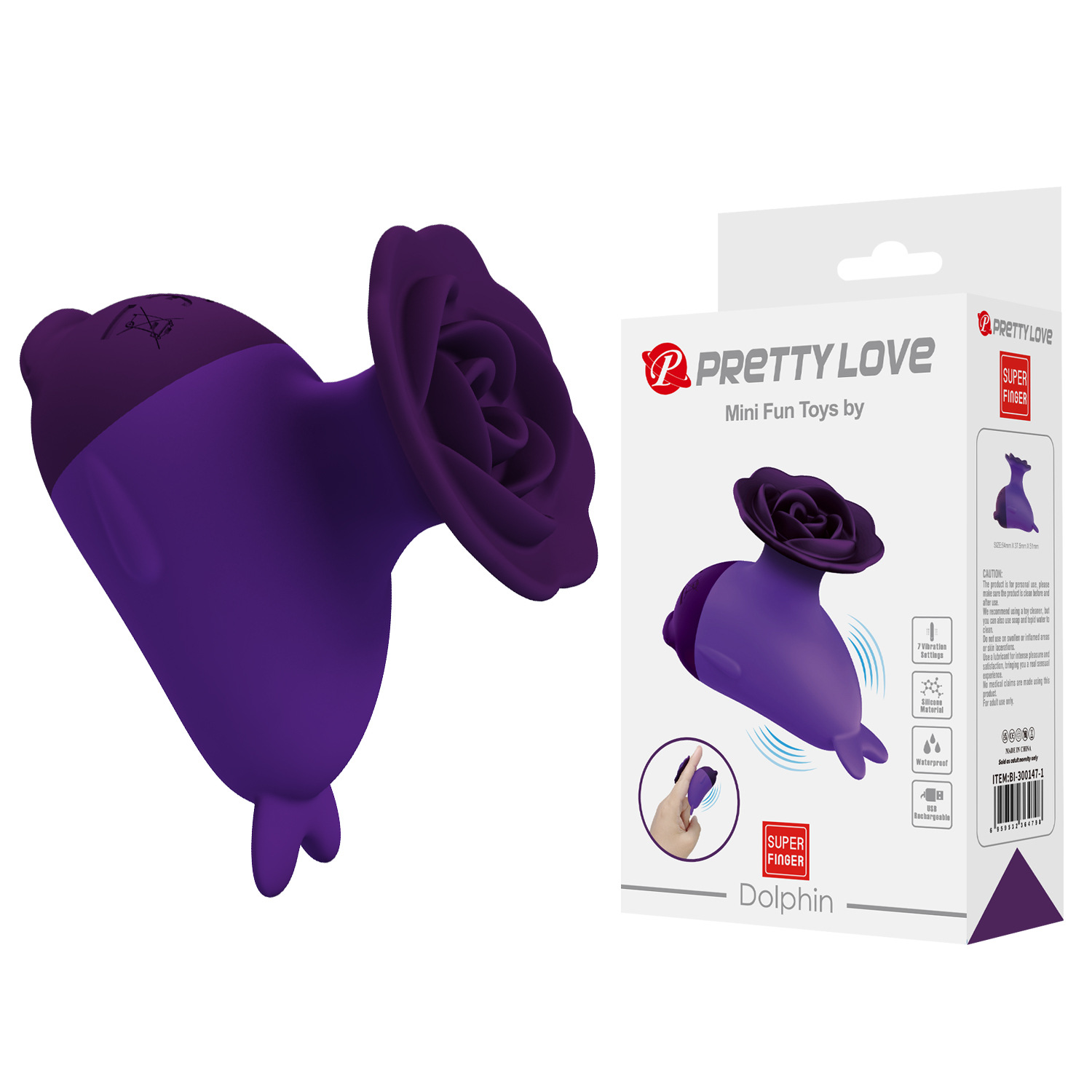 Slim Mini Vibrator with One-Button Control - Purple - image 7