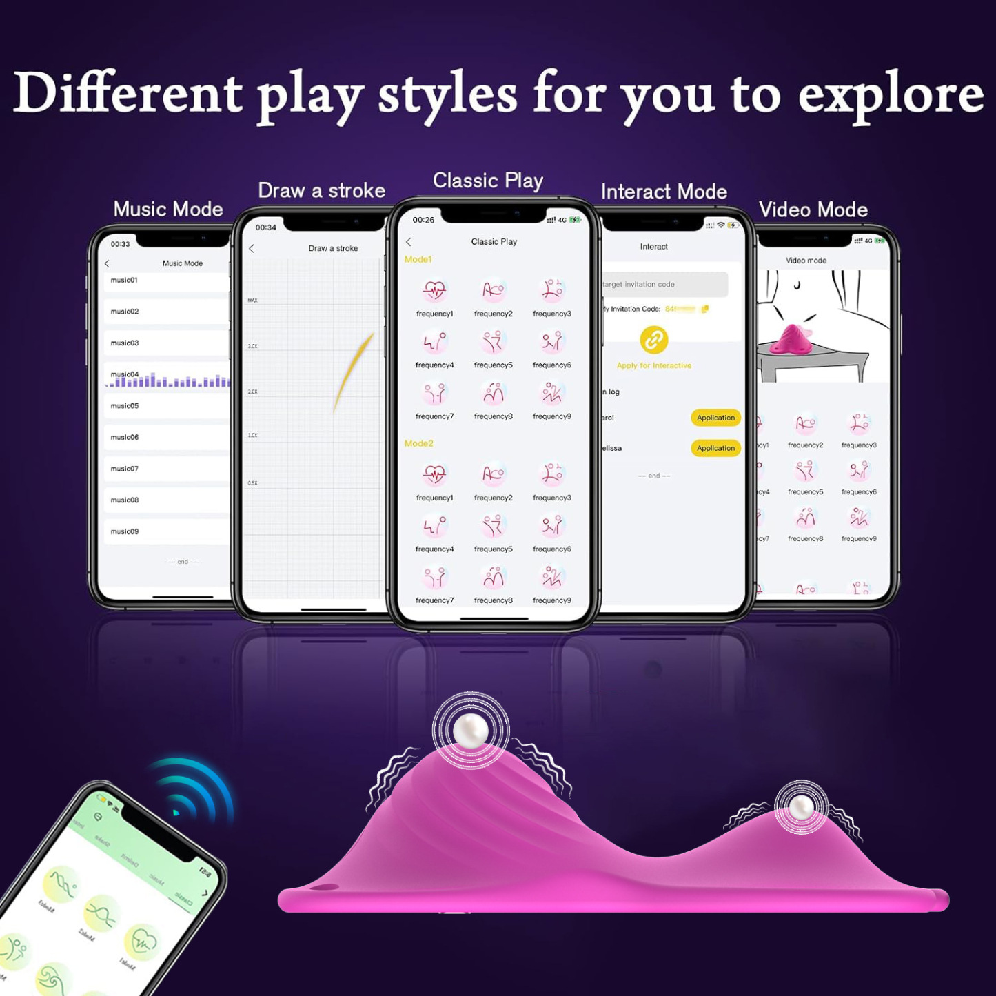 APP Remote Control Butterfly Wearable Vibrator 9+9 Vibration Modes