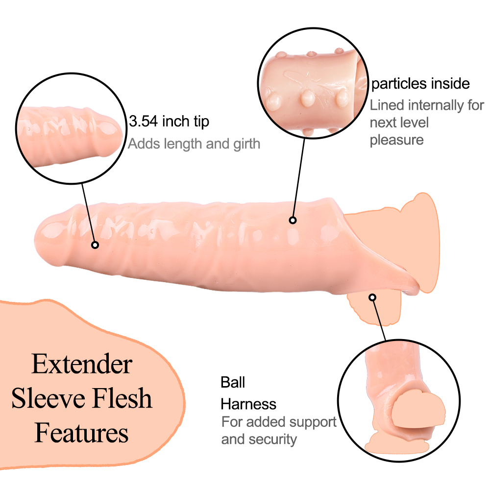 Mighty Penis Extender Sleeve with Ball Loop 