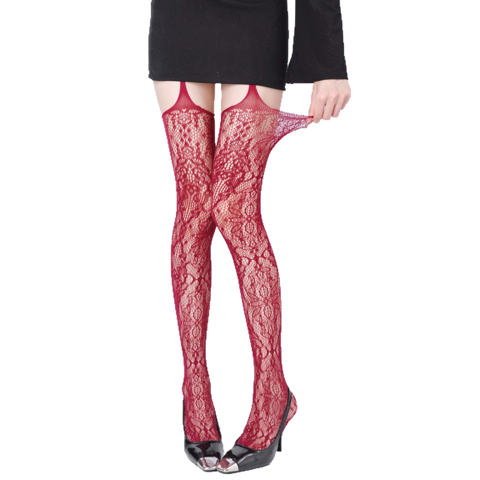 Bold & Beautiful Stocking – Suspender Fishnet Tights with Attitude
