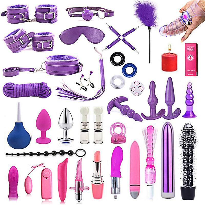 BDSM Bed Straps Restraints Sex 38 Pcs Set-WeLovePlugs