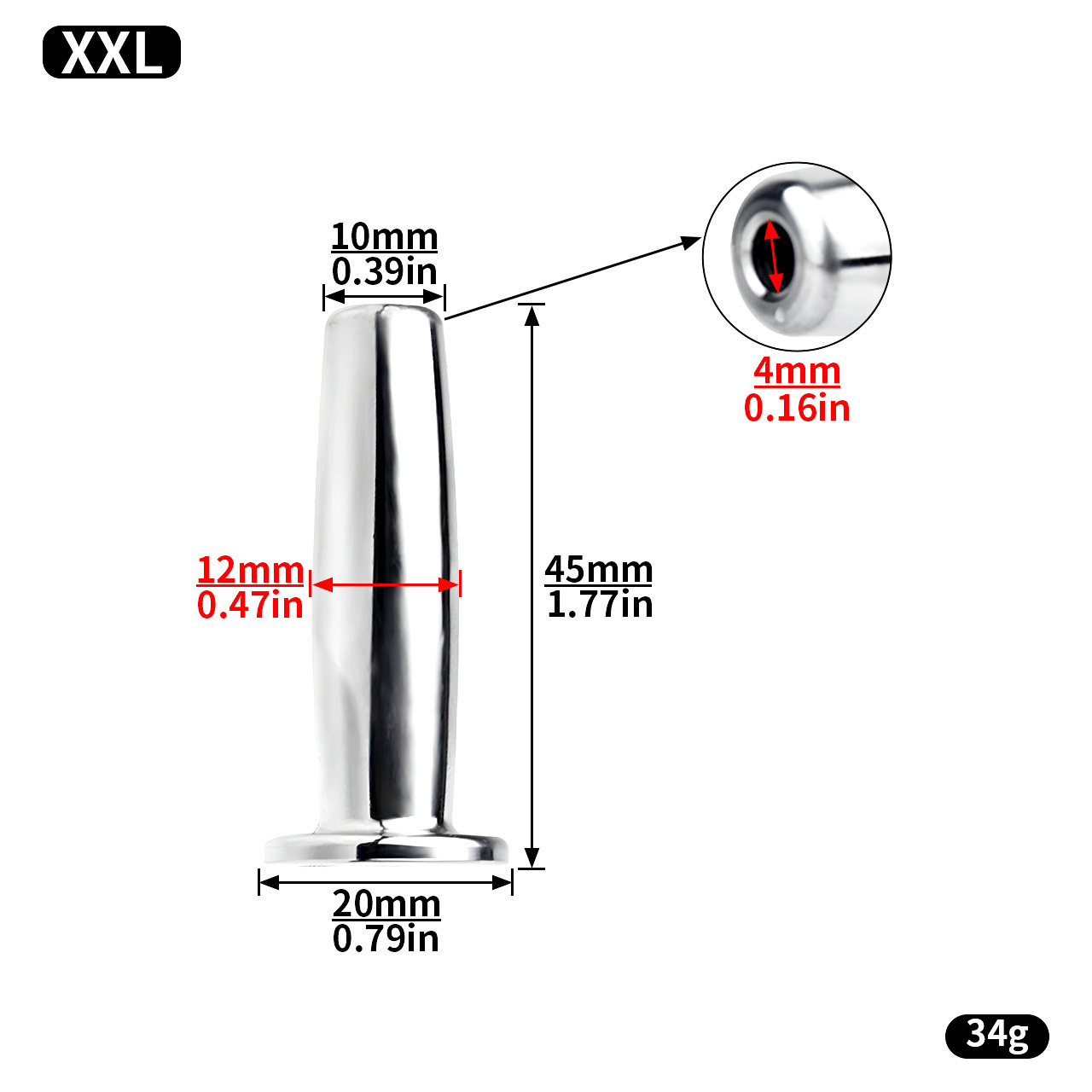 Short Stainless Steel Urethral Sounding Rods -WeLovePlugs
