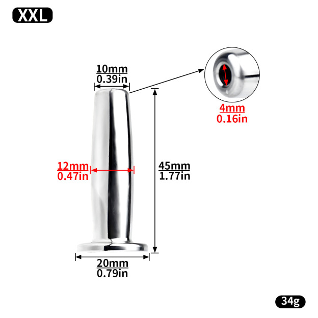 Short Stainless Steel Urethral Sounding Rods -WeLovePlugs