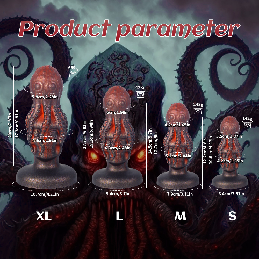 Monster Fantasy Octopus Skull Dildo