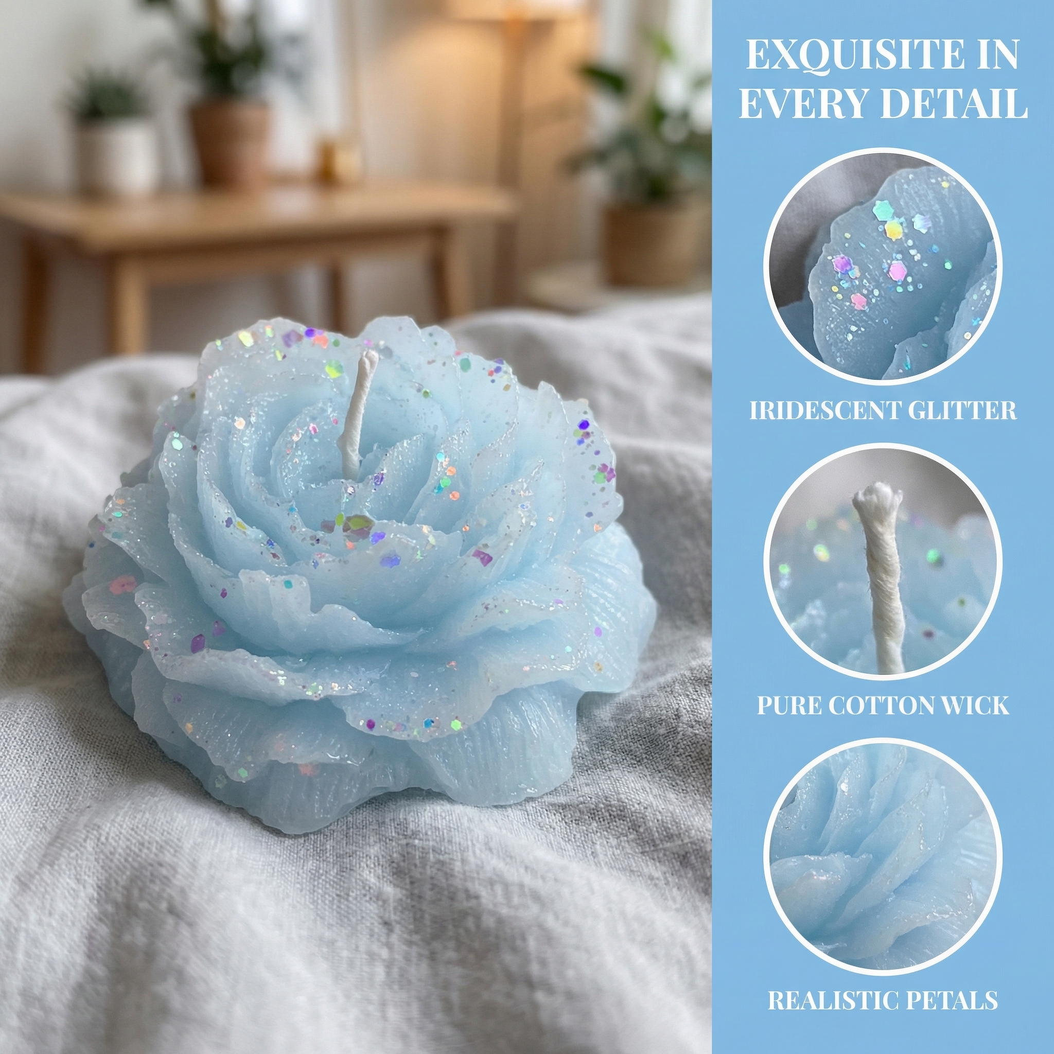 Sensual Floral Wax Candle – Low-temperature And Skin-friendly - image 2