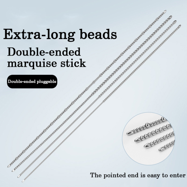 Extra Long Beaded Stainless Steel Urethral Sound Rod – 4 Styles & Multiple Sizes & Body-Safe Material-WeLovePlugs