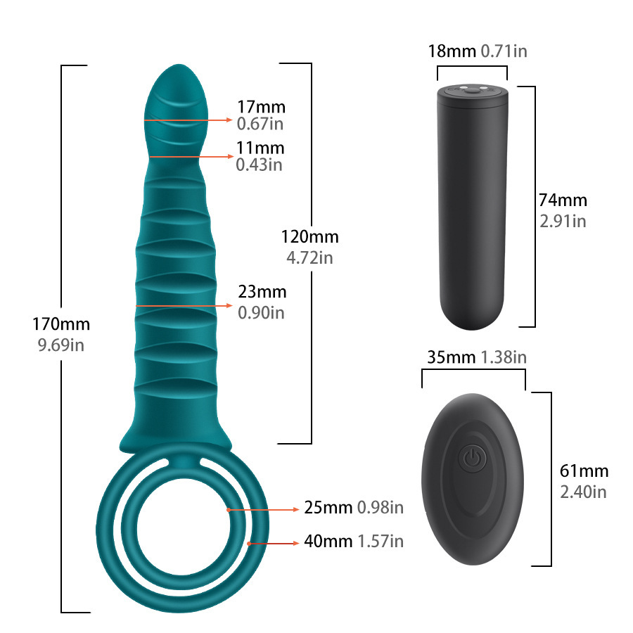 EndureX – Stamina Enhancing Vibrating Cock Ring with Dildo
