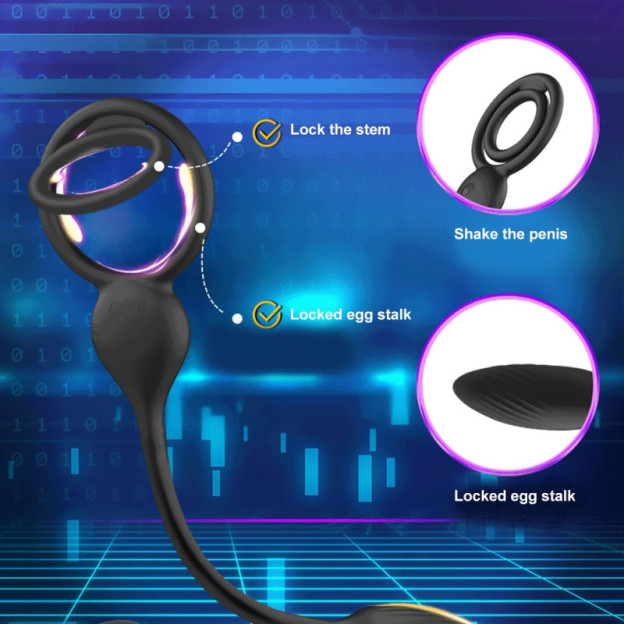Vibrating Cock Ring Balls Massager - image 8