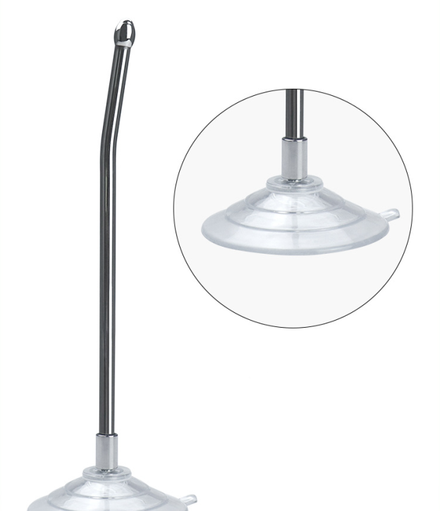 Stainless Steel Urethral Sound with Suction Cup-WeLovePlugs