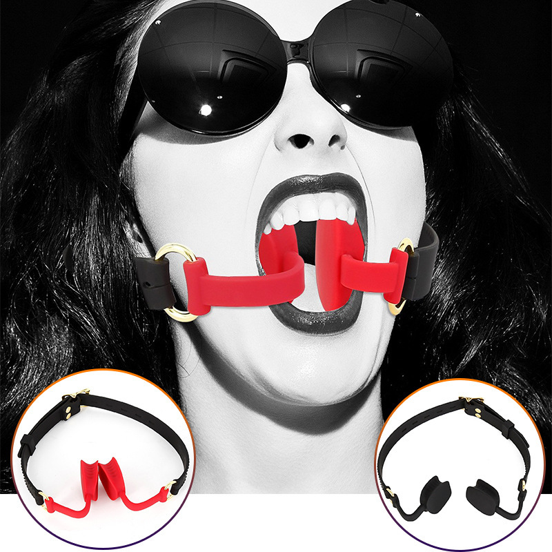 Soft Silicone Open-Mouth Gag with Adjustable Strap-WeLovePlugs